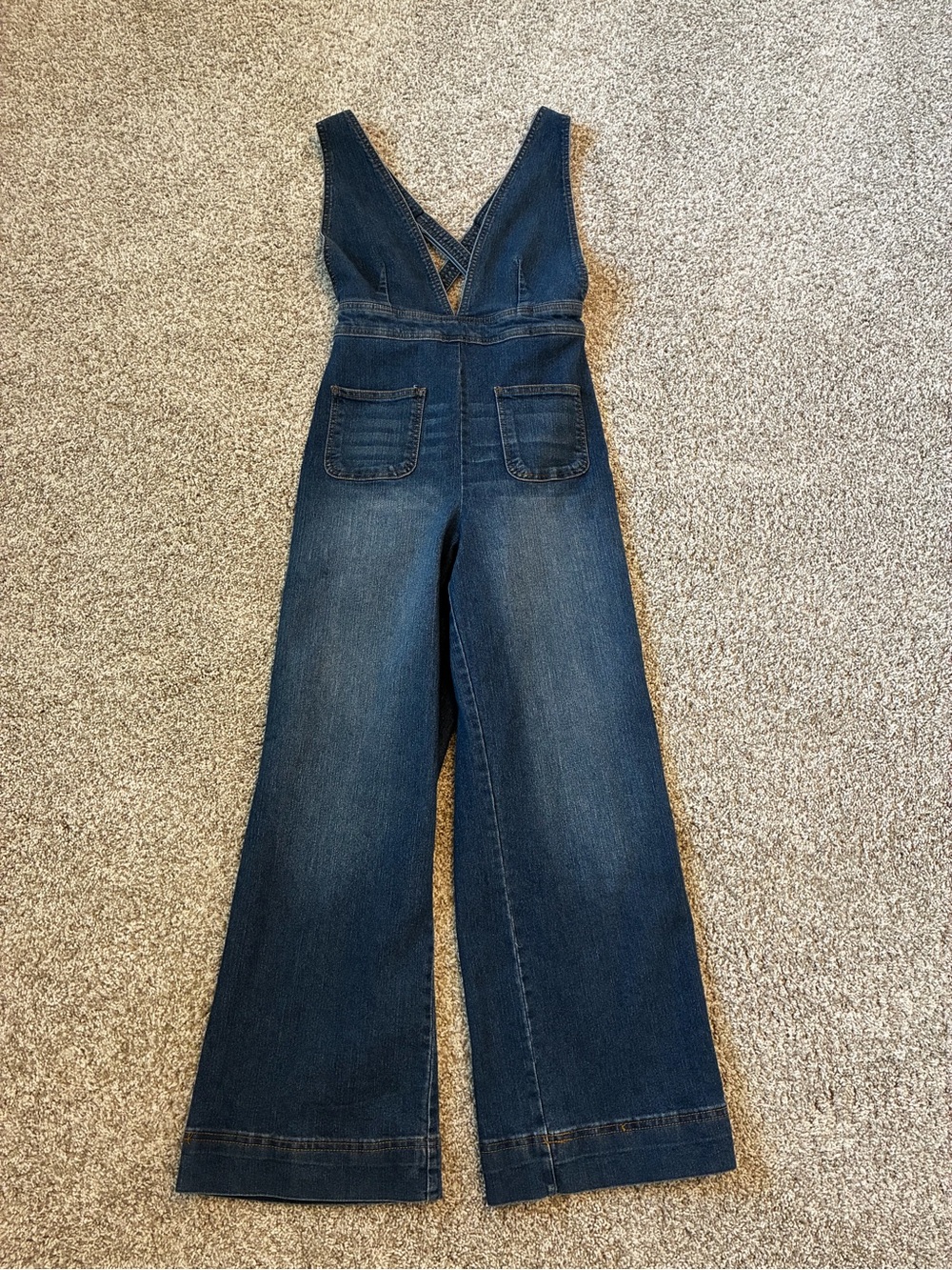 Dollhouse Denim Wide Leg Overalls